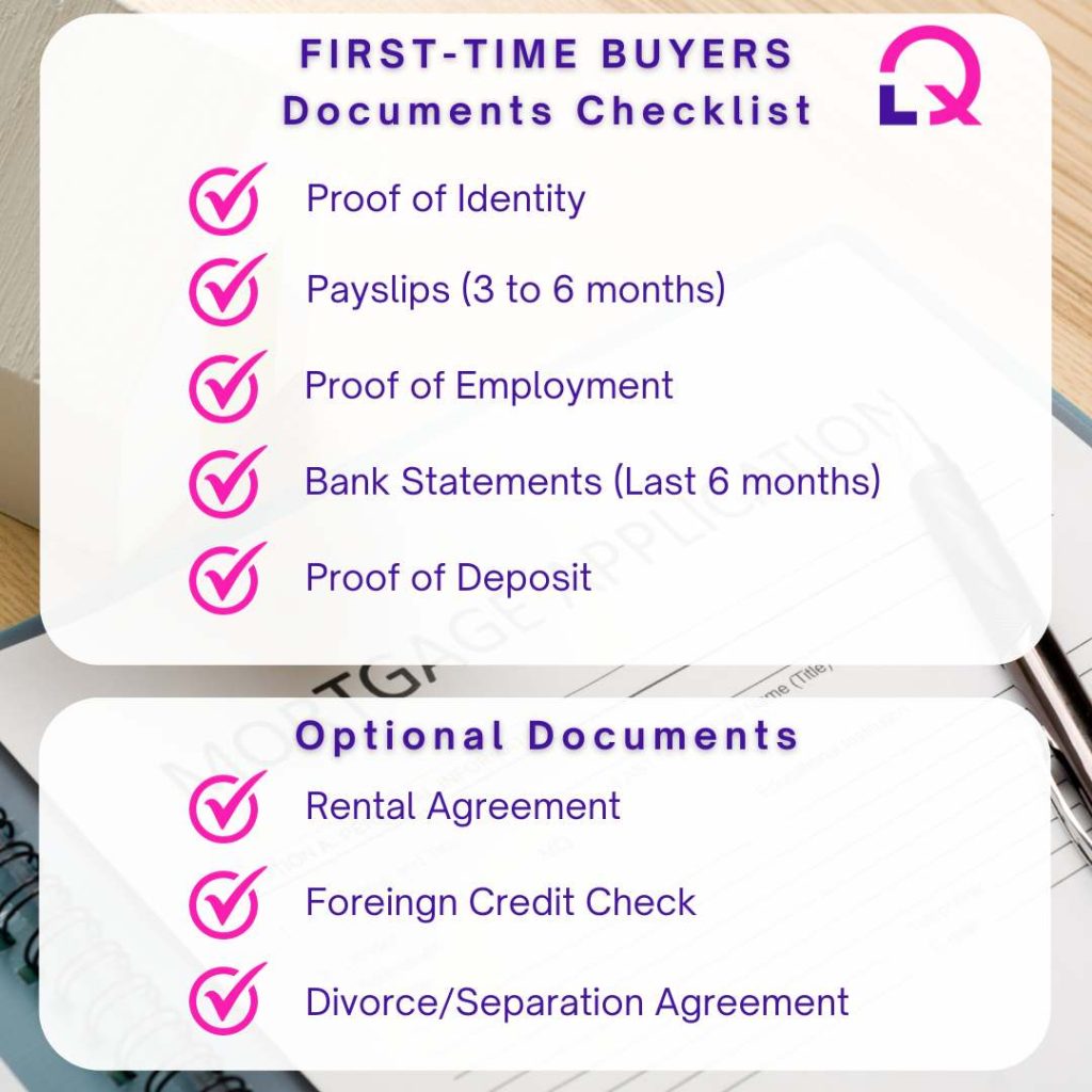 First-time buyers document checklist - LowQuotes